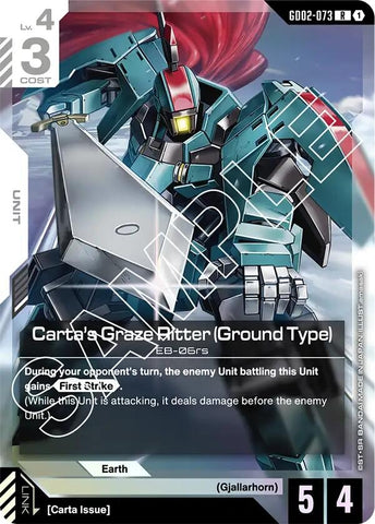 Image for Carta's Graze Ritter (Ground Type) (GD02-073) (Dual Impact) - Gundam Card Game