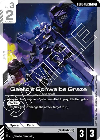 Image for Gaelio's Schwalbe Graze (GD02-082) (Dual Impact) - Gundam Card Game