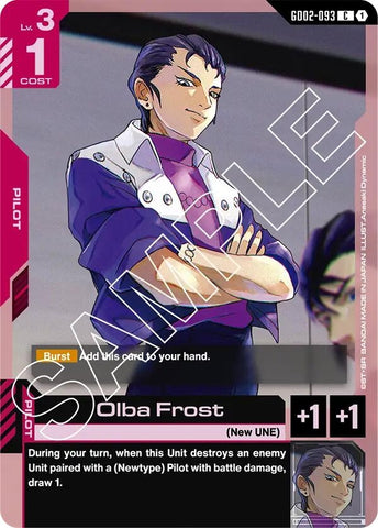 Image for Olba Frost (GD02-093) (Dual Impact) - Gundam Card Game