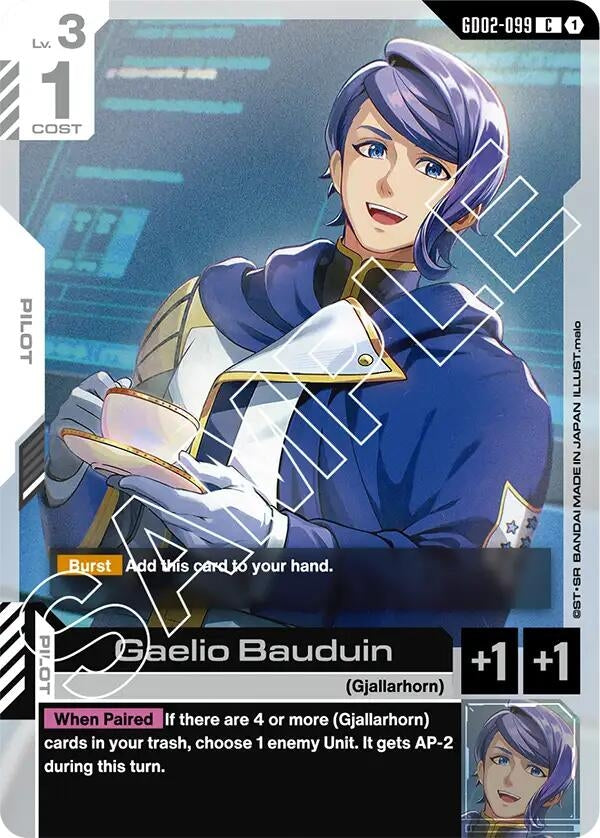 Image for Gaelio Bauduin (GD02-099) (Dual Impact) - Gundam Card Game