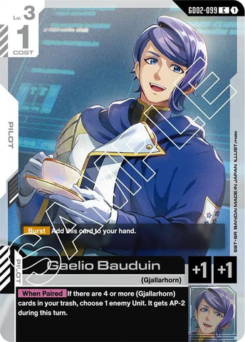 Image for Gaelio Bauduin (GD02-099) (Dual Impact) - Gundam Card Game