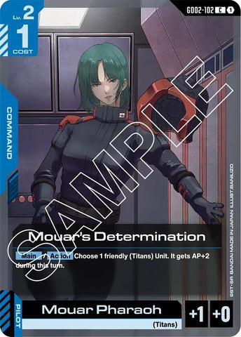 Image for Mouar's Determination (GD02-102) (Dual Impact) - Gundam Card Game