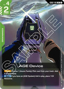 Image for AGE Device (GD02-103) (Dual Impact) - Gundam Card Game