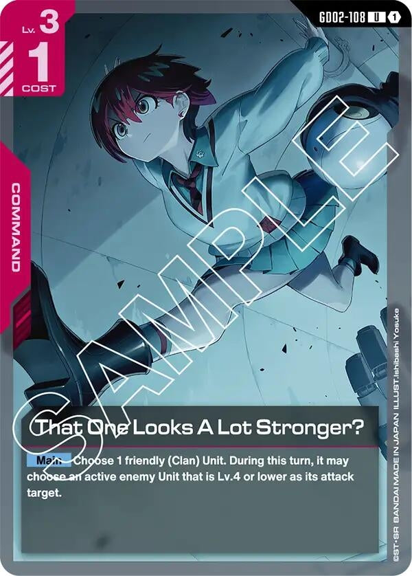 Image for That One Looks A Lot Stronger? (GD02-108) (Dual Impact) - Gundam Card Game