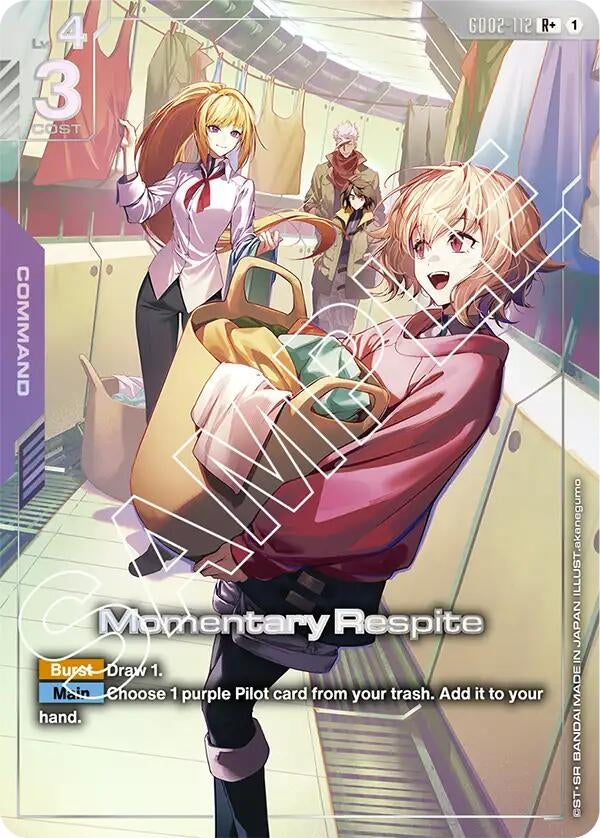 Image for Momentary Respite (R+) (GD02-112) (Dual Impact) - Gundam Card Game