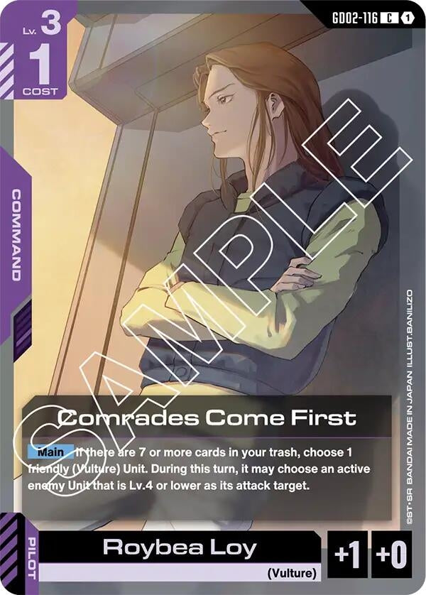 Image for Comrades Come First (GD02-116) (Dual Impact) - Gundam Card Game