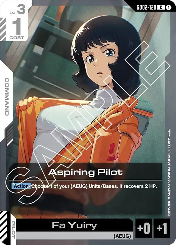 Image for Aspiring Pilot (GD02-120) (Dual Impact) - Gundam Card Game