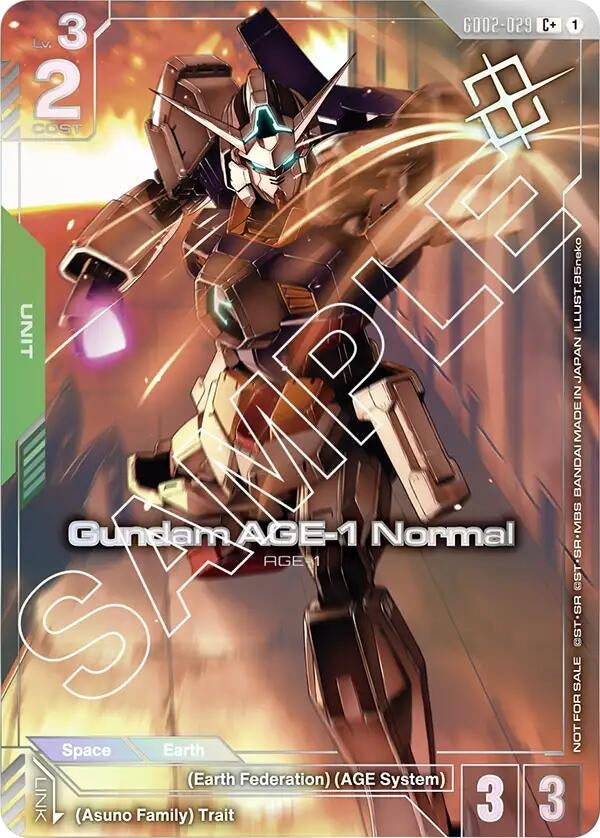 Image for Gundam AGE-1 Normal (Store Tournament Winner Pack 02) (GD02-029) - Gundam Card Game