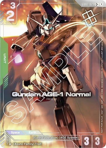 Image for Gundam AGE-1 Normal (Store Tournament Winner Pack 02) (GD02-029) - Gundam Card Game