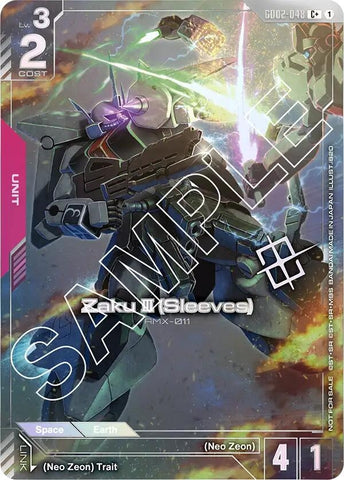 Image for Zaku III (Sleeves) (Store Tournament Winner Pack 02) (GD02-048) - Gundam Card Game