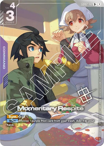 Image for Momentary Respite (Store Tournament Winner Pack 02) (GD02-112) - Gundam Card Game