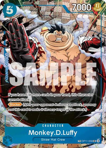 Monkey.D.Luffy (TR) - (OP11-058) - Carrying On His Will - (Treasure Rare)