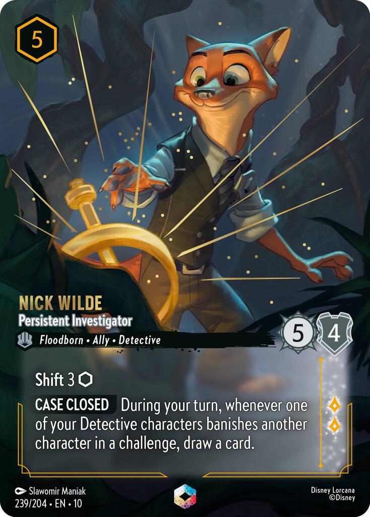 Nick Wilde - Persistent Investigator (Enchanted) (239/204) [Whispers in the Well]