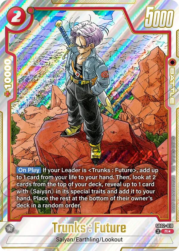 Trunks : Future (SB02-010) (Alternate Art) [Manga Booster 02]