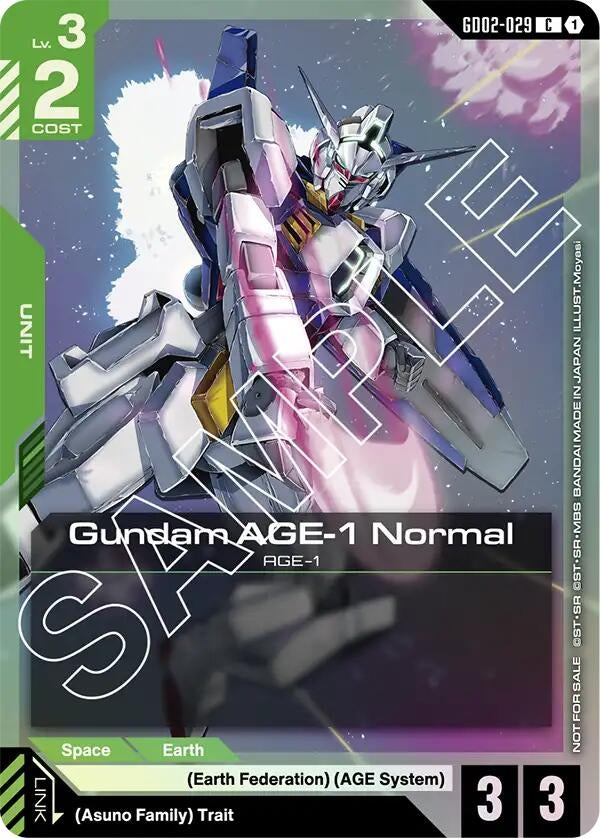 Image for Gundam AGE-1 Normal (GD02-029) (GD02 Release Event) (GD02-029) - Gundam Card Game