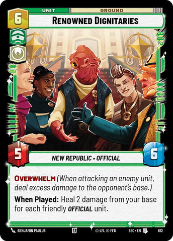 Renowned Dignitaries (612) (Foil) (612) [Secrets of Power]