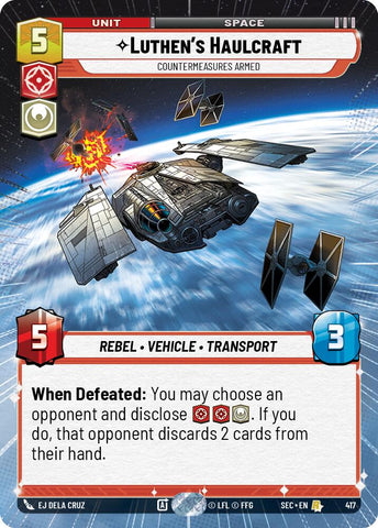 Luthen's Haulcraft - Countermeasures Armed (Hyperspace) (417) (417) [Secrets of Power]