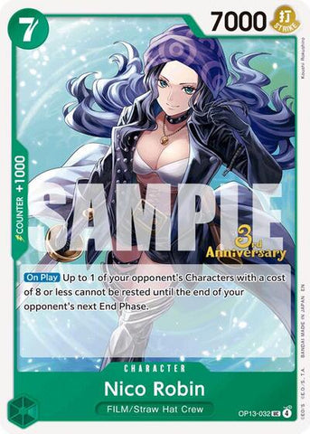 Nico Robin - (OP13-032) - Carrying On His Will: 3rd Anniversary Tournament Cards - (Uncommon)
