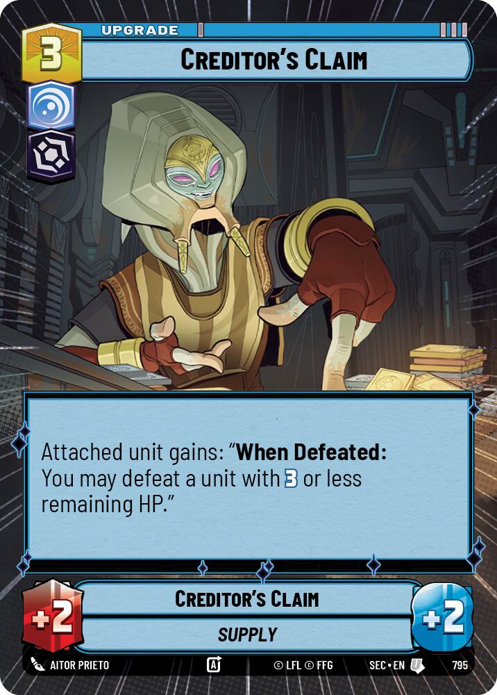 Creditor's Claim (795) (Hyperspace Foil) (795) [Secrets of Power]