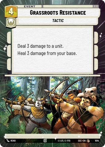 Grassroots Resistance (1014) (Hyperspace Foil) (1014) [Secrets of Power]