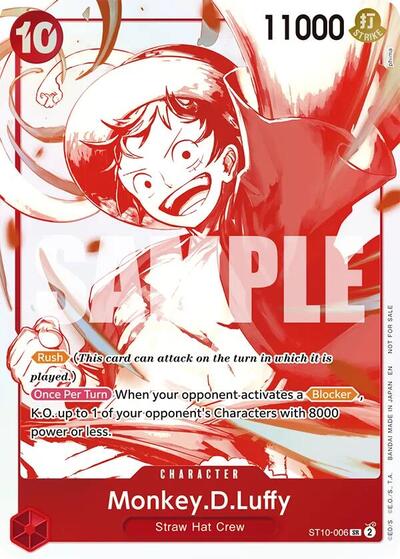 Monkey.D.Luffy (3rd Anniversary Treasure Campaign Pack) - (ST10-006) - One Piece Promotion Cards - (Common)