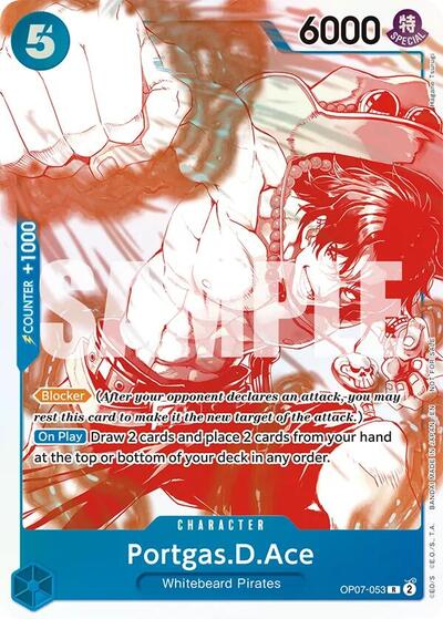 Portgas.D.Ace (3rd Anniversary Treasure Campaign Pack) - (OP07-053) - One Piece Promotion Cards - (Rare)