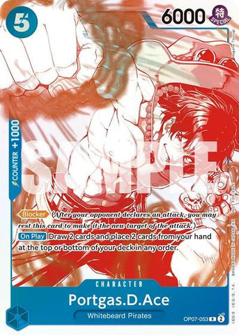 Portgas.D.Ace (3rd Anniversary Treasure Campaign Pack) - (OP07-053) - One Piece Promotion Cards - (Rare)