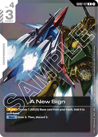 Image for A New Sign (Newtype Challenge 2025 Mission 2) (GD02-117) - Gundam Card Game