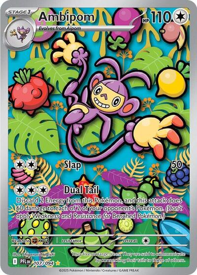 Ambipom - (107/094) - ME02: Phantasmal Flames - (Illustration Rare)