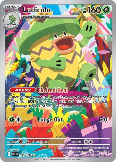 Ludicolo - (095/094) - ME02: Phantasmal Flames - (Illustration Rare)