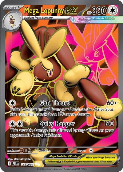 Mega Lopunny ex - (115/094) - ME02: Phantasmal Flames - (Ultra Rare)
