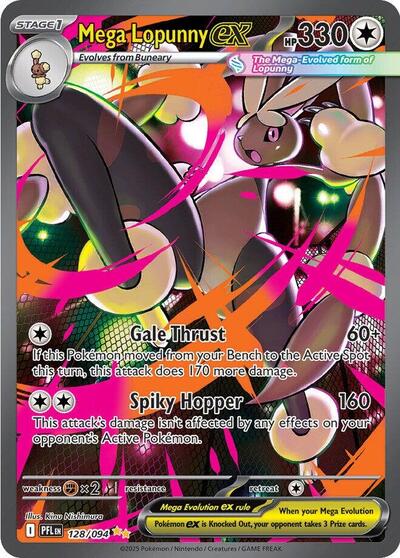 Mega Lopunny ex - (128/094) - ME02: Phantasmal Flames - (Special Illustration Rare)
