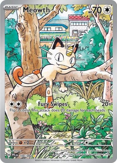Meowth - (106/094) - ME02: Phantasmal Flames - (Illustration Rare)
