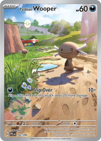 Paldean Wooper - (102/094) - ME02: Phantasmal Flames - (Illustration Rare)