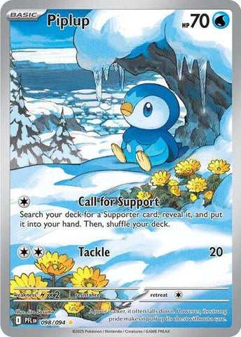 Piplup - (098/094) - ME02: Phantasmal Flames - (Illustration Rare)