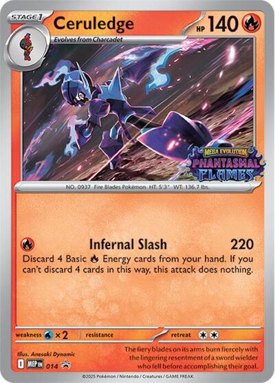 Ceruledge - (014) - ME: Mega Evolution Promo - (Promo)