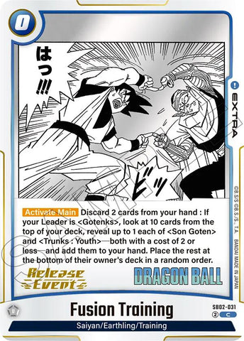 Fusion Training [Manga Booster 02 Release Event Cards]