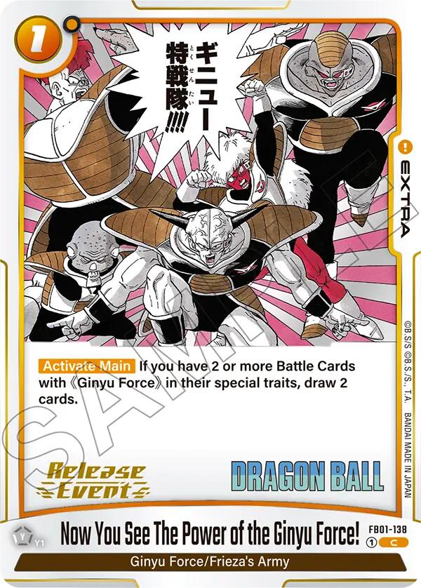 Now You See The Power of the Ginyu Force! [Manga Booster 02 Release Event Cards]