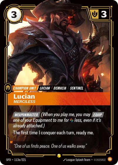Lucian Merciless (113a/221) (Spiritforged) (Showcase)