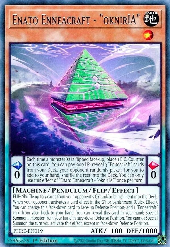 Image for Enato Enneacraft - "oknirIA" (PHRE-EN019) (Phantom Revenge) - YuGiOh