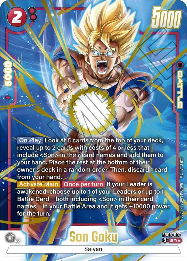 Son Goku (FB08-007) (Alternate Art) [Saiyan's Pride]