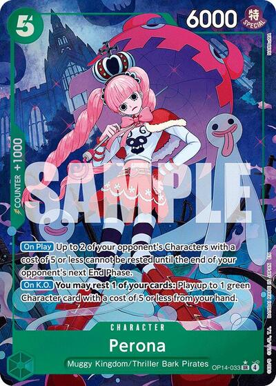 Perona - (OP14-033) - The Azure Sea's Seven - (Super Rare)