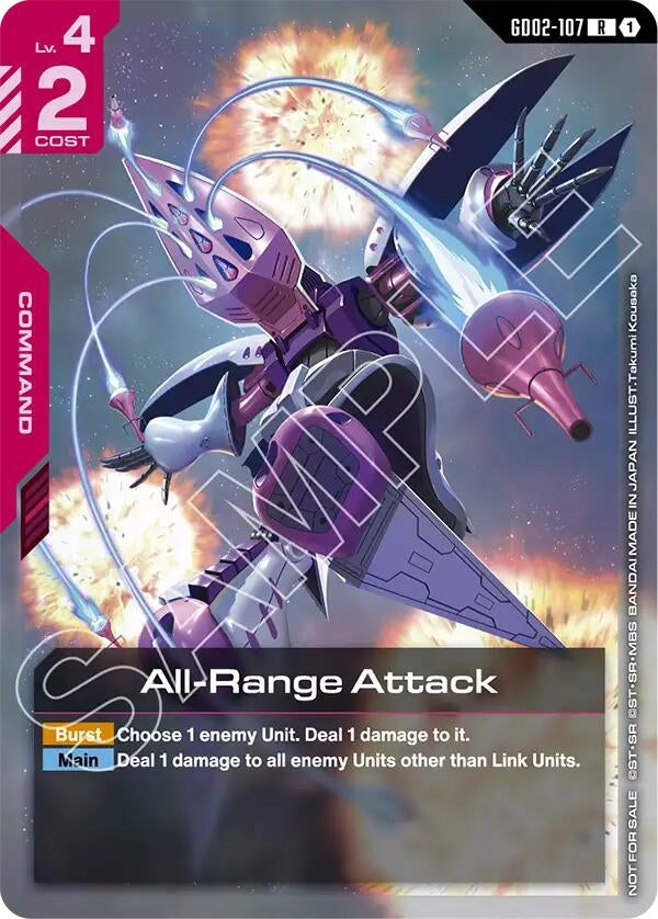 Image for All-Range Attack (Newtype Challenge 2025 Mission 3) (GD02-107) - Gundam Card Game