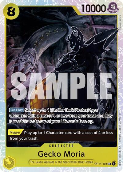 Gecko Moria - (OP14-104) - The Azure Sea's Seven - (Super Rare)