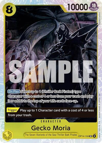 Gecko Moria - (OP14-104) - The Azure Sea's Seven - (Super Rare)