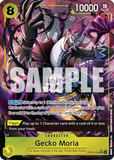 Gecko Moria - (OP14-104) - The Azure Sea's Seven - (Super Rare)