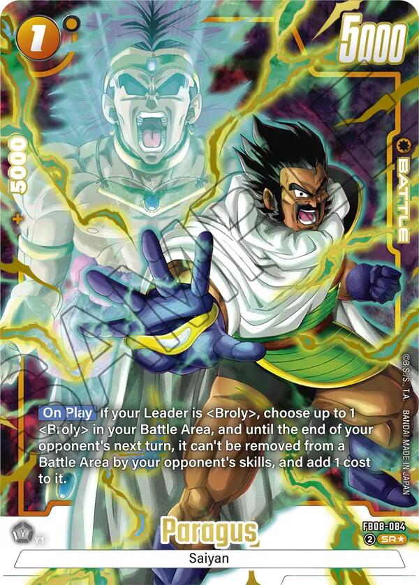 Paragus (FB08-084) (Alternate Art) [Saiyan's Pride]