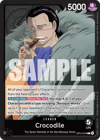 Image for Crocodile - OP14-079 (OP14-079) (The Azure Sea's Seven) - One Piece Card Game