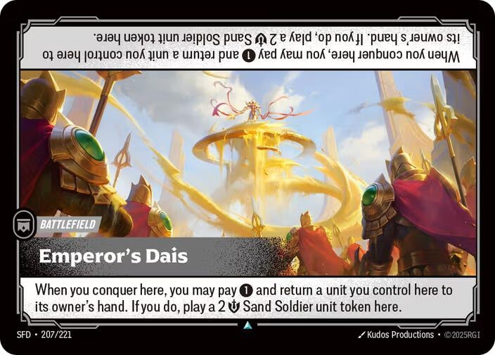 Image for Emperor's Dais (207/221) (Spiritforged) - Riftbound: League of Legends Trading Card Game