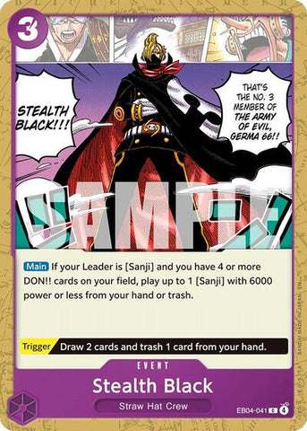 Stealth Black - (EB04-041) - The Azure Sea's Seven - (Common)